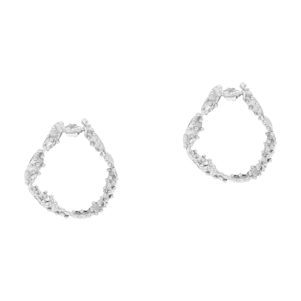 The Kleio Silver Earrings