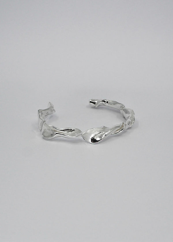 Lactuca Silver Bangle