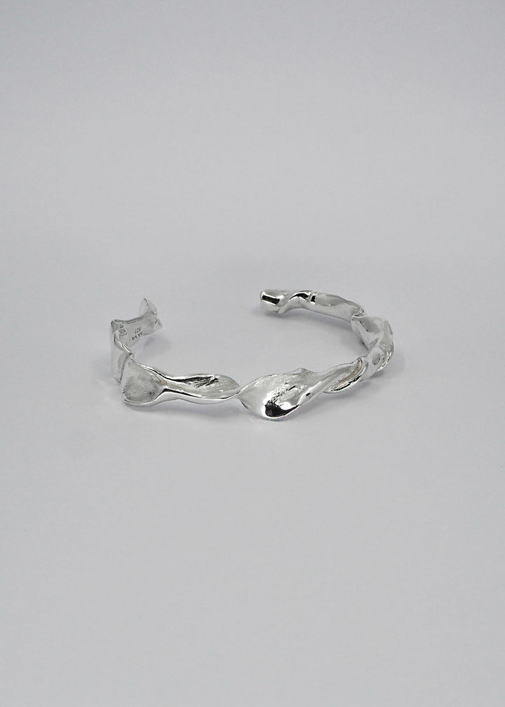 Lactuca Silver Bangle