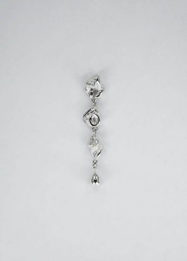 Lactuca Hanger II Silver Earring