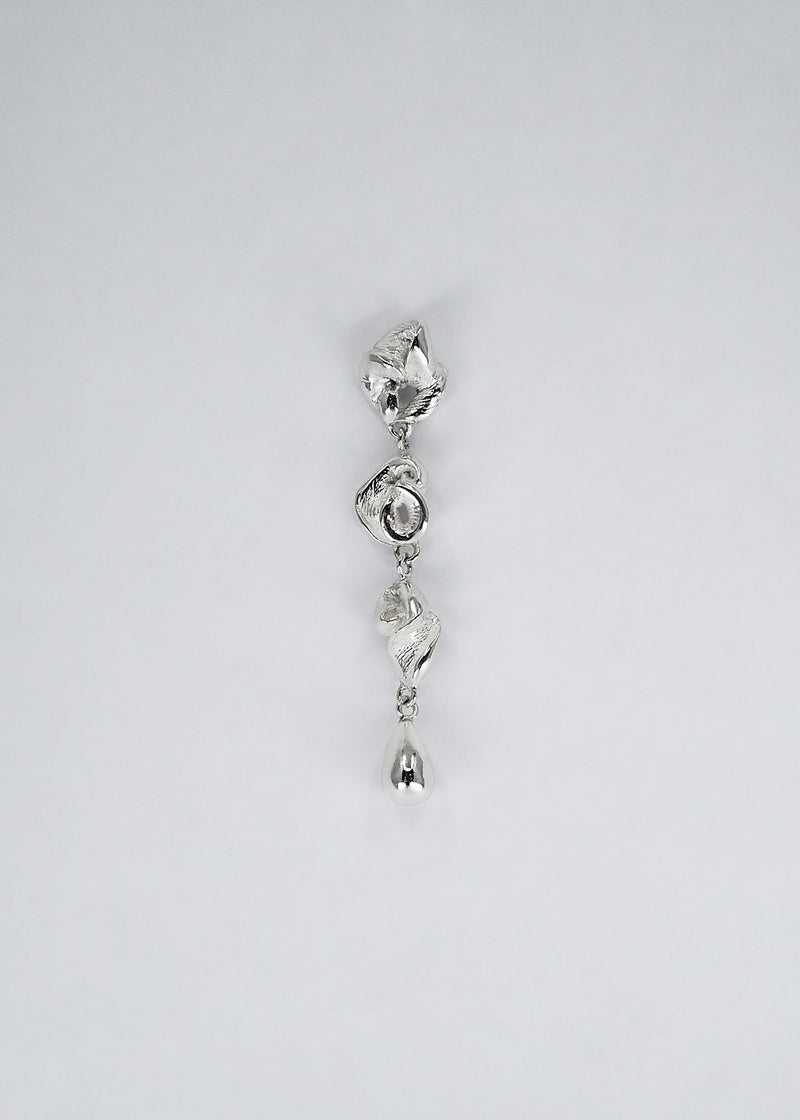 Lactuca Hanger II Silver Earring