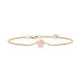 Primini Gold Plated Bracelet w. Milky Rose Crystal