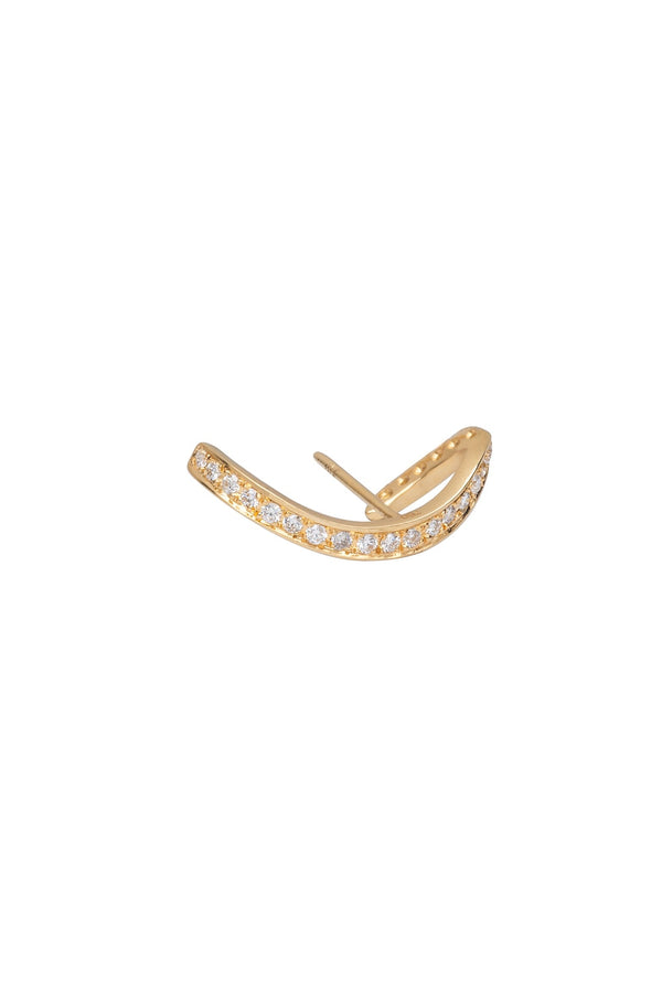 La Souche 18K Gold Earring w. Diamond