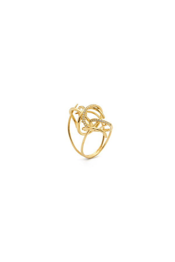Arythmie 18K Gold Ring w. Diamond