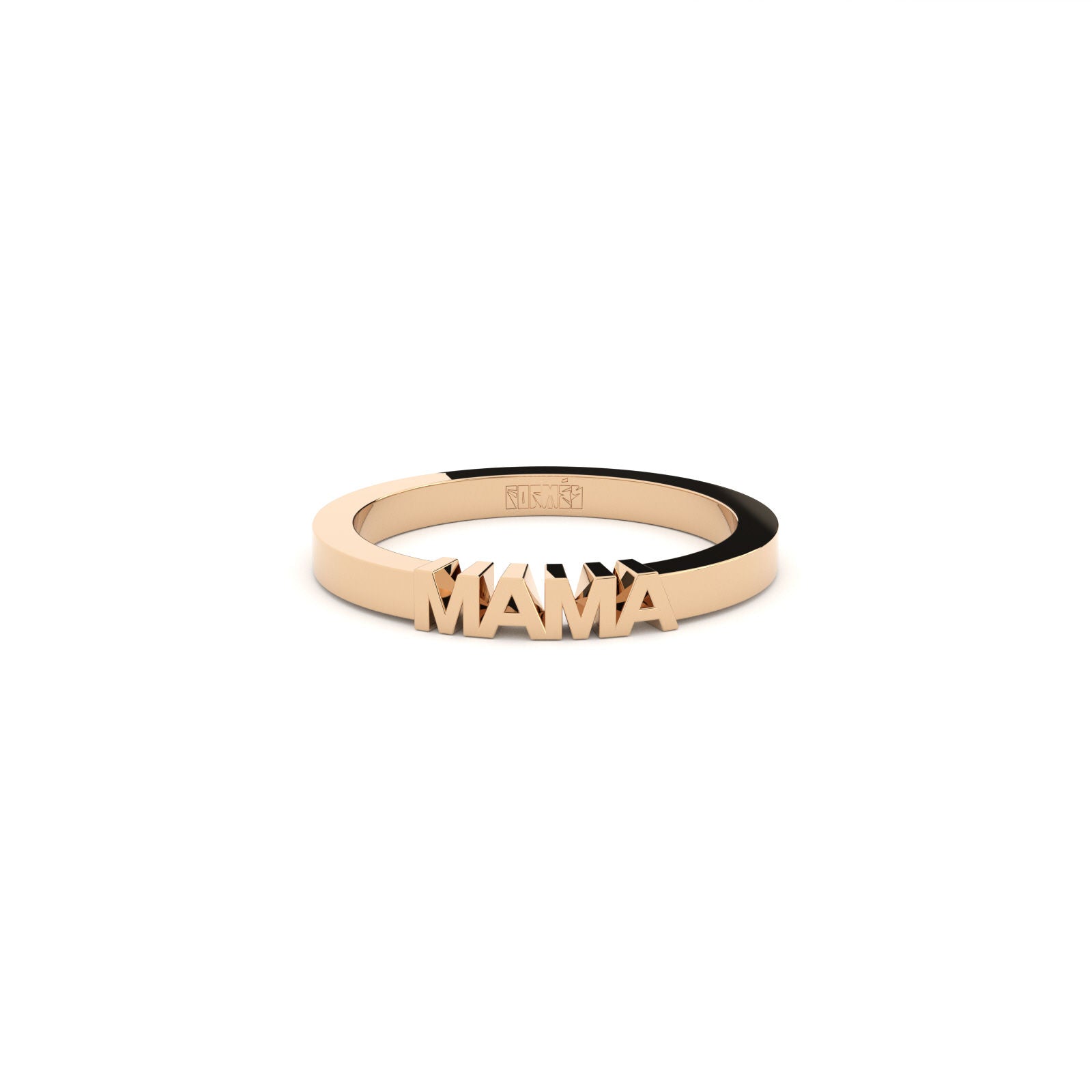 Becoming Mama Plain 14K Rosaguld Ring