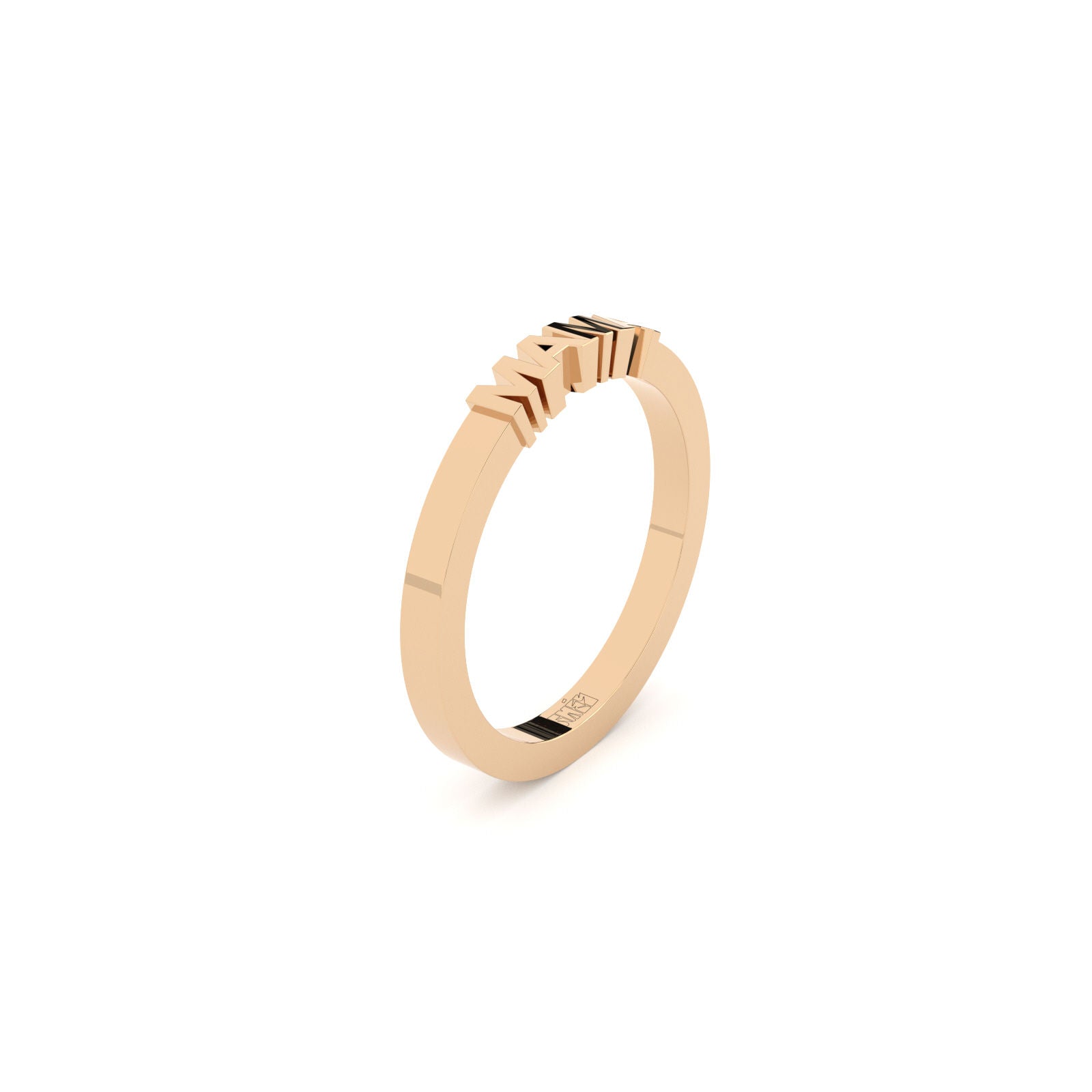 Becoming Mama Plain 14K Rosaguld Ring