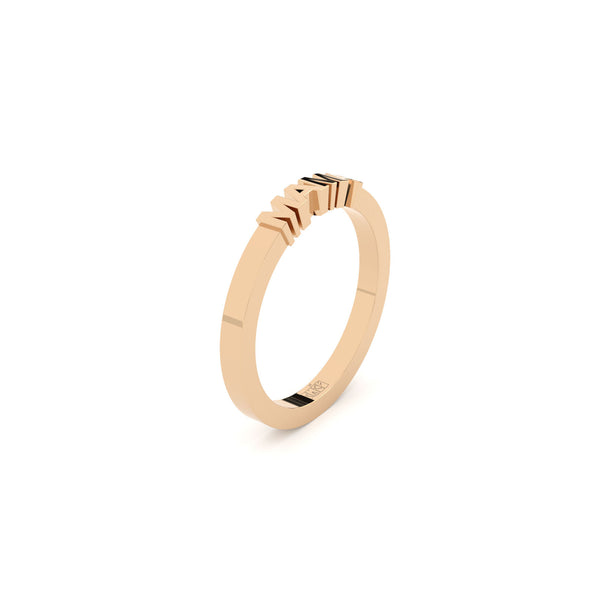 Becoming Mama Plain 14K Rosegold Ring