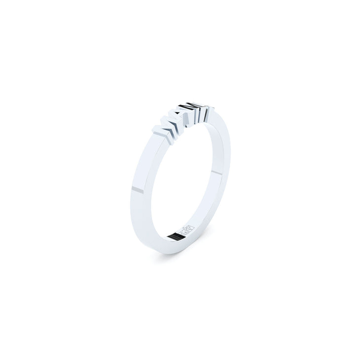 Becoming Mama Plain 14K Whitegold Ring