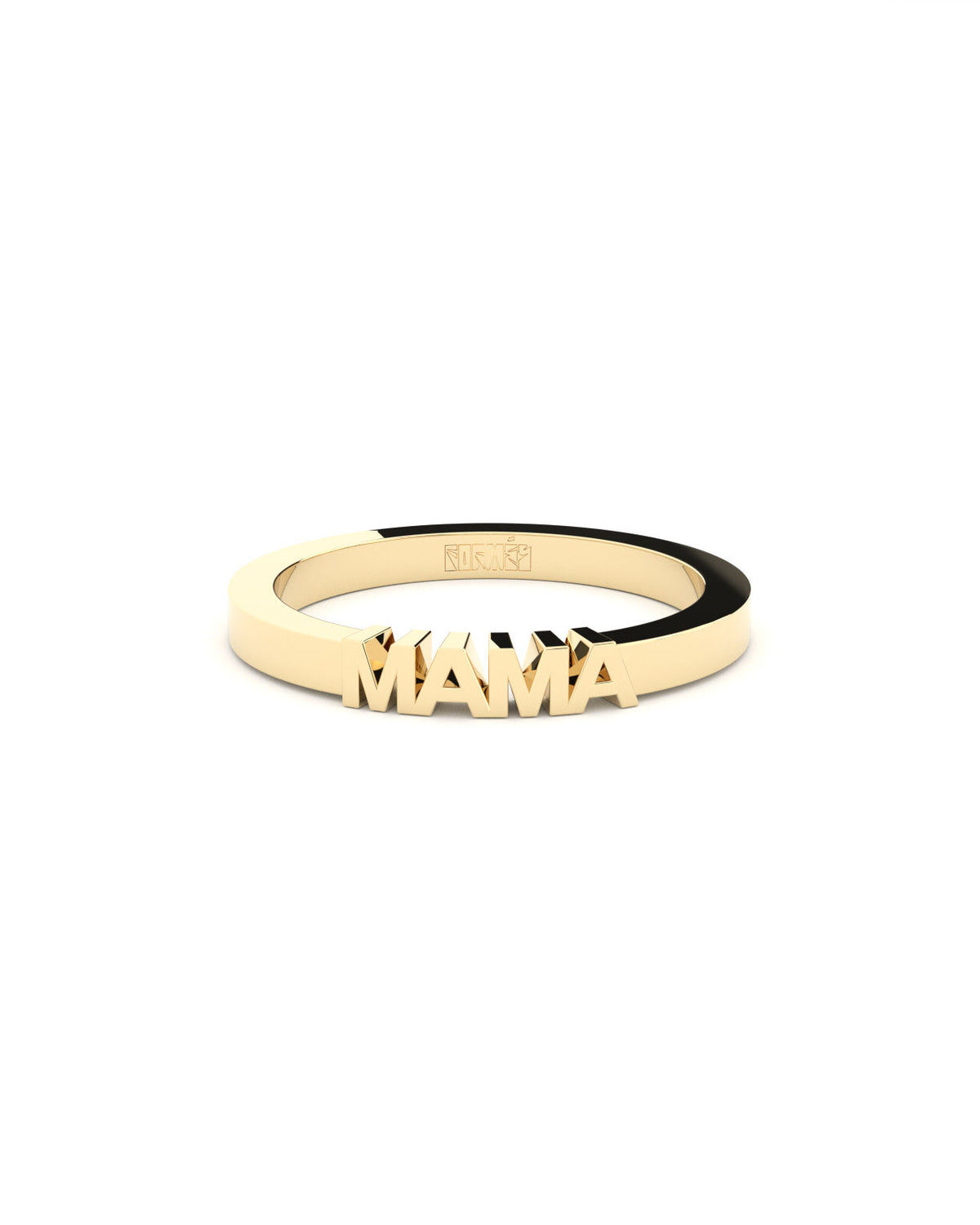 Becoming Mama Plain 18K Gold Ring