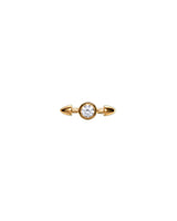 Mini Pierced Diamond 18K Guld Ørestik m. Lab-Grown Diamant