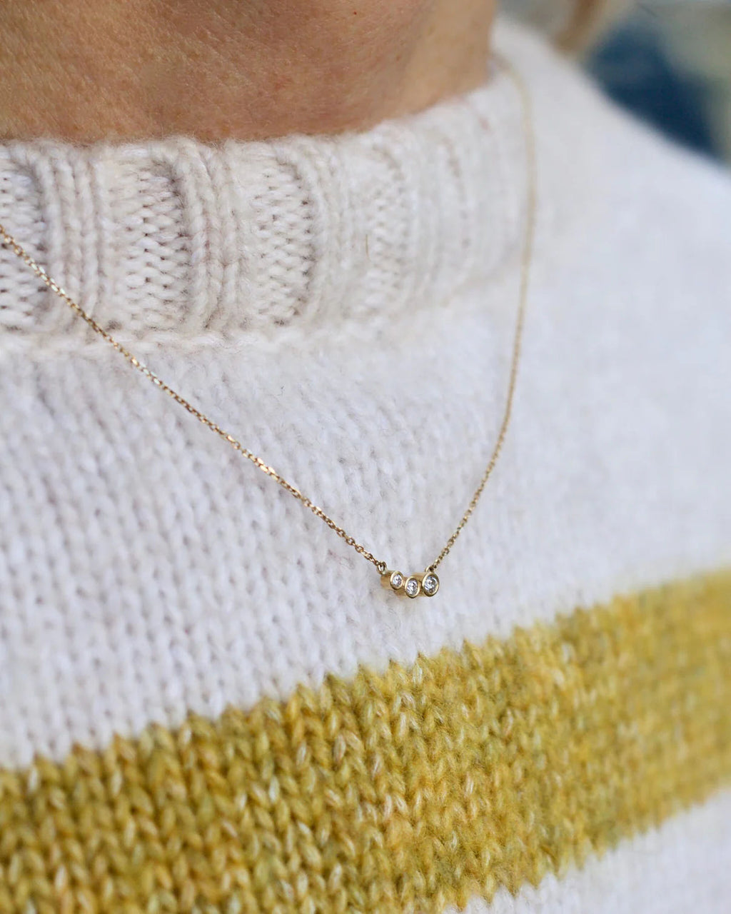 Miss Marilyn 14K & 18K Gold Necklace w. Diamonds