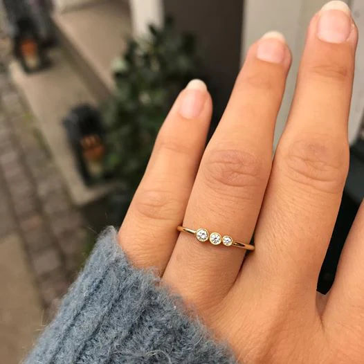 Miss Marilyn 14K & 18K Guld Ring m. Diamanter