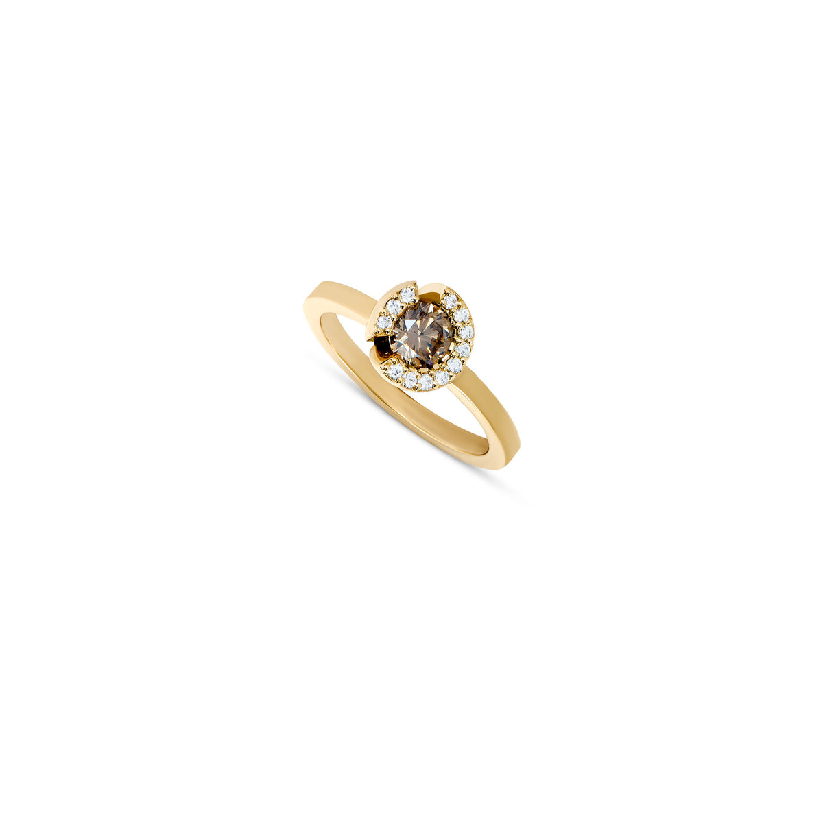 Harmony 12 14K or 18K Gold, Whitegold or Rosegold Ring w. Diamonds