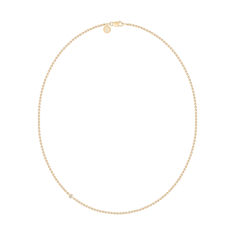 Fina Gold Plated Necklace w. Zirconia