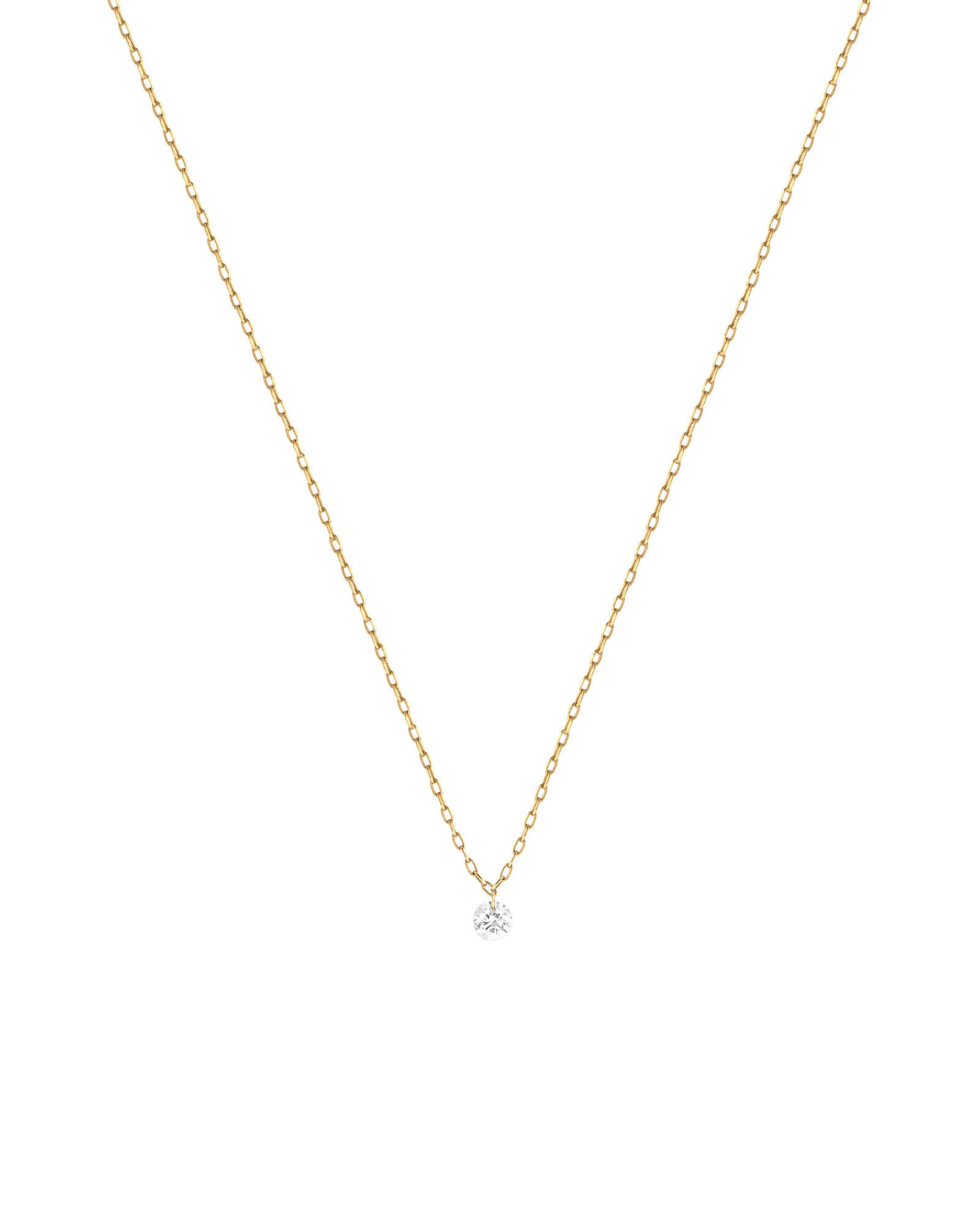 Nova 14K Gold, White Gold or Rose Gold Necklace w. 0.15ct Diamond