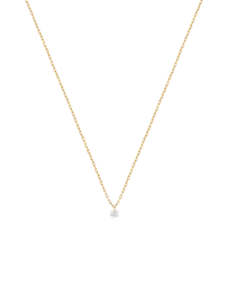 Nova 14K Gold, White Gold or Rose Gold Necklace w. 0.15ct Diamond