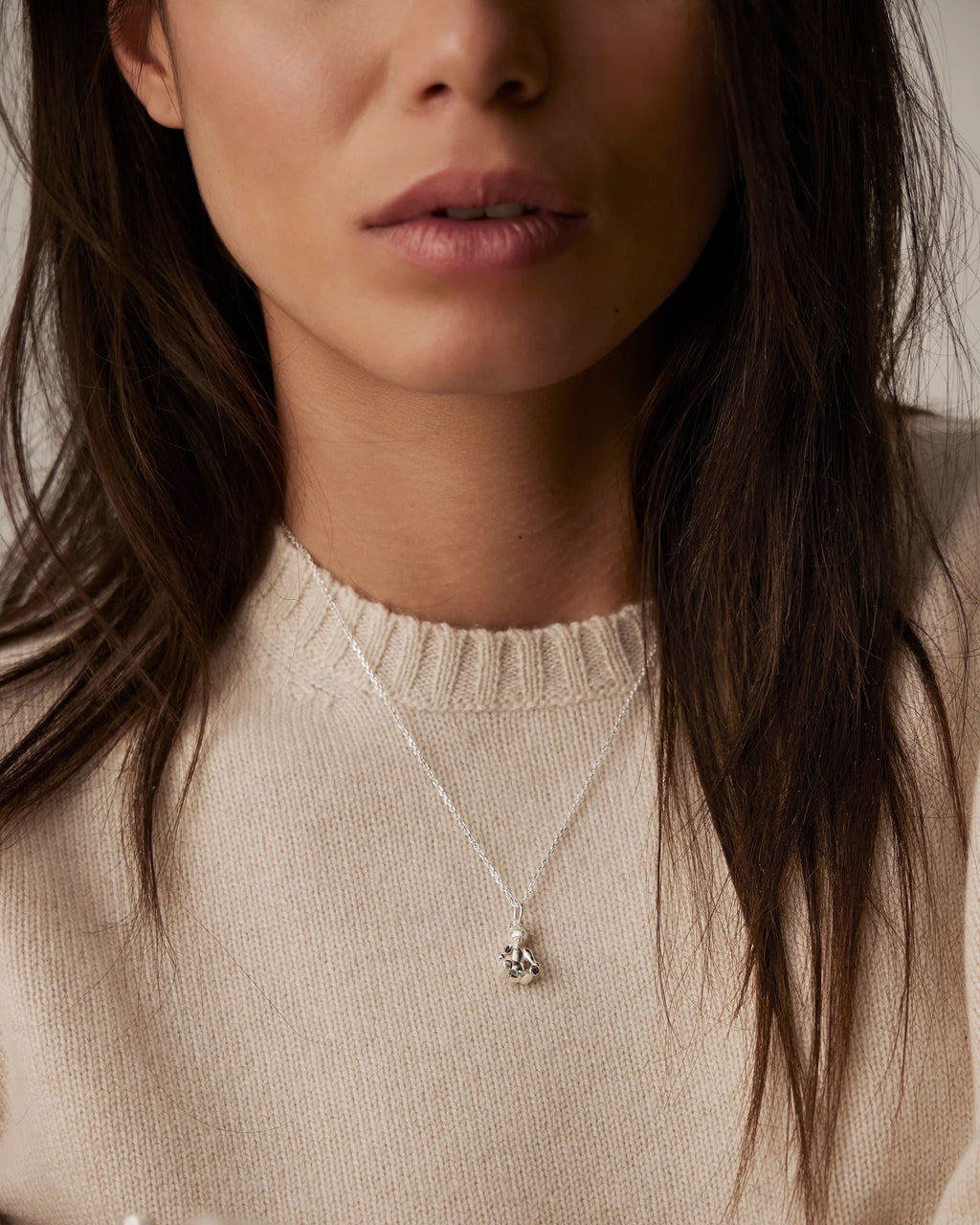 Bear Silver Necklace