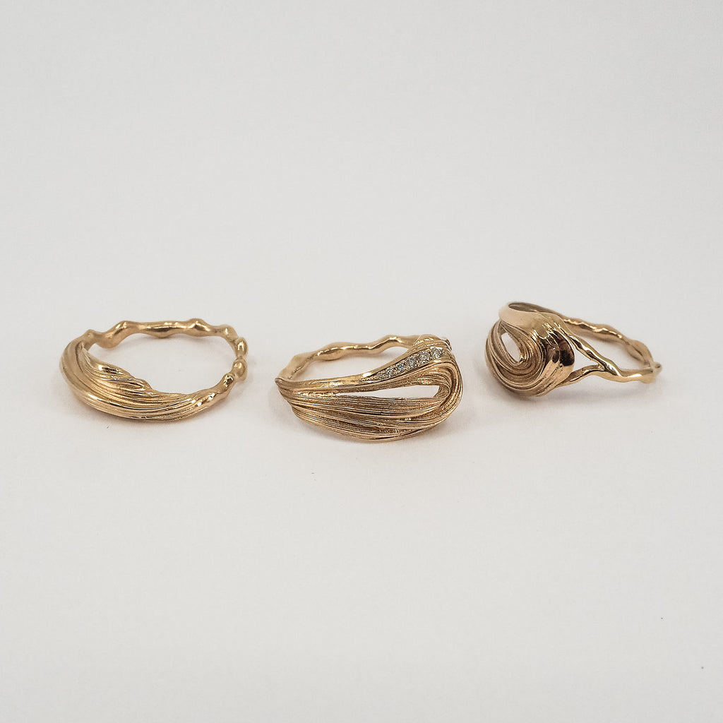 Palea Pavé-Goldring 14K I Diamant