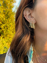 Paperclip 14K Gold Hoops