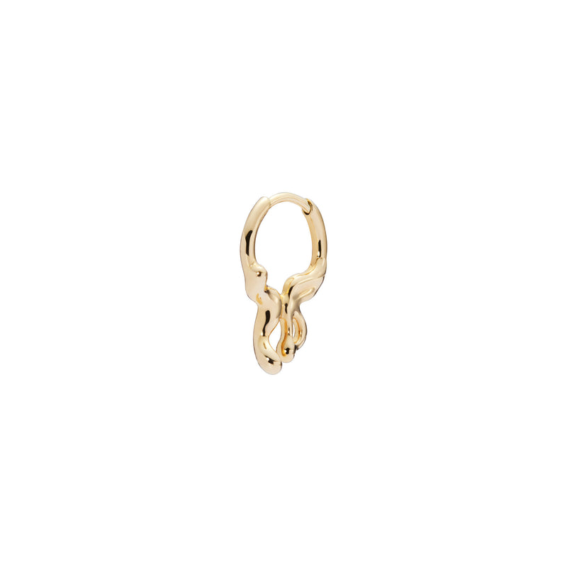 Papillon 14K Gold Huggie