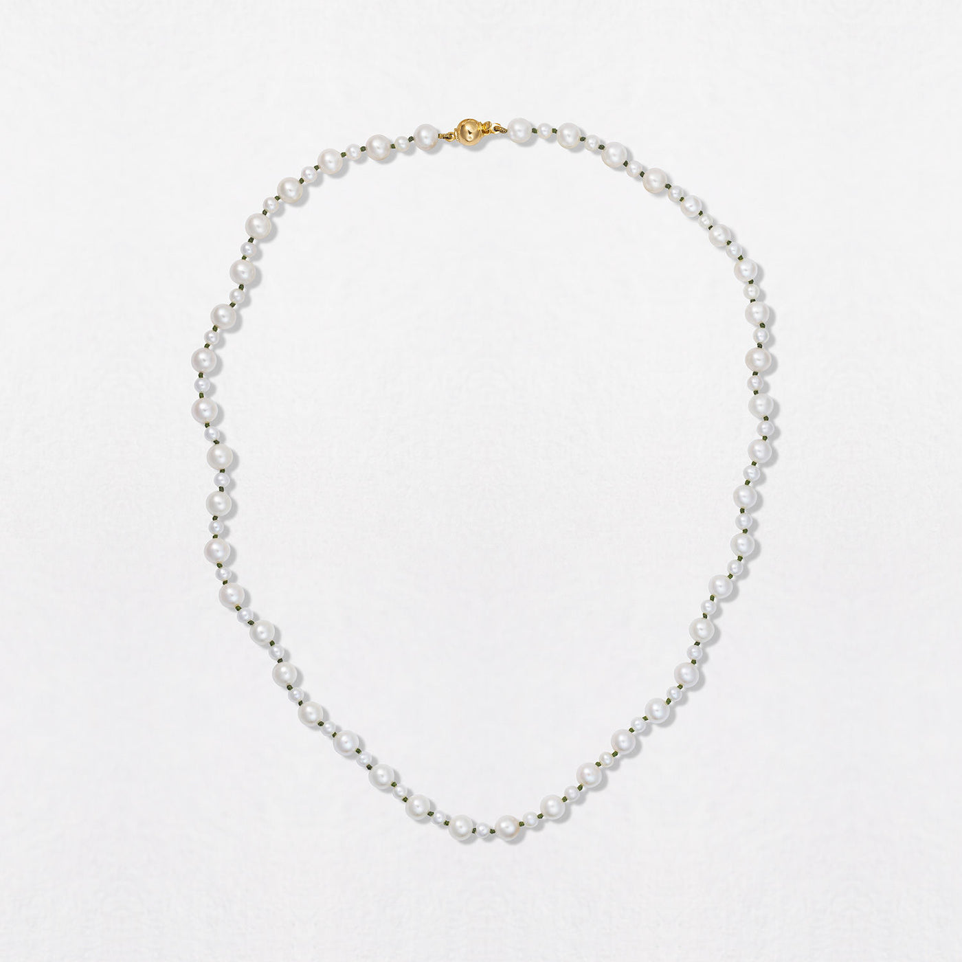 Pebble Pearl 18K Gold Necklace