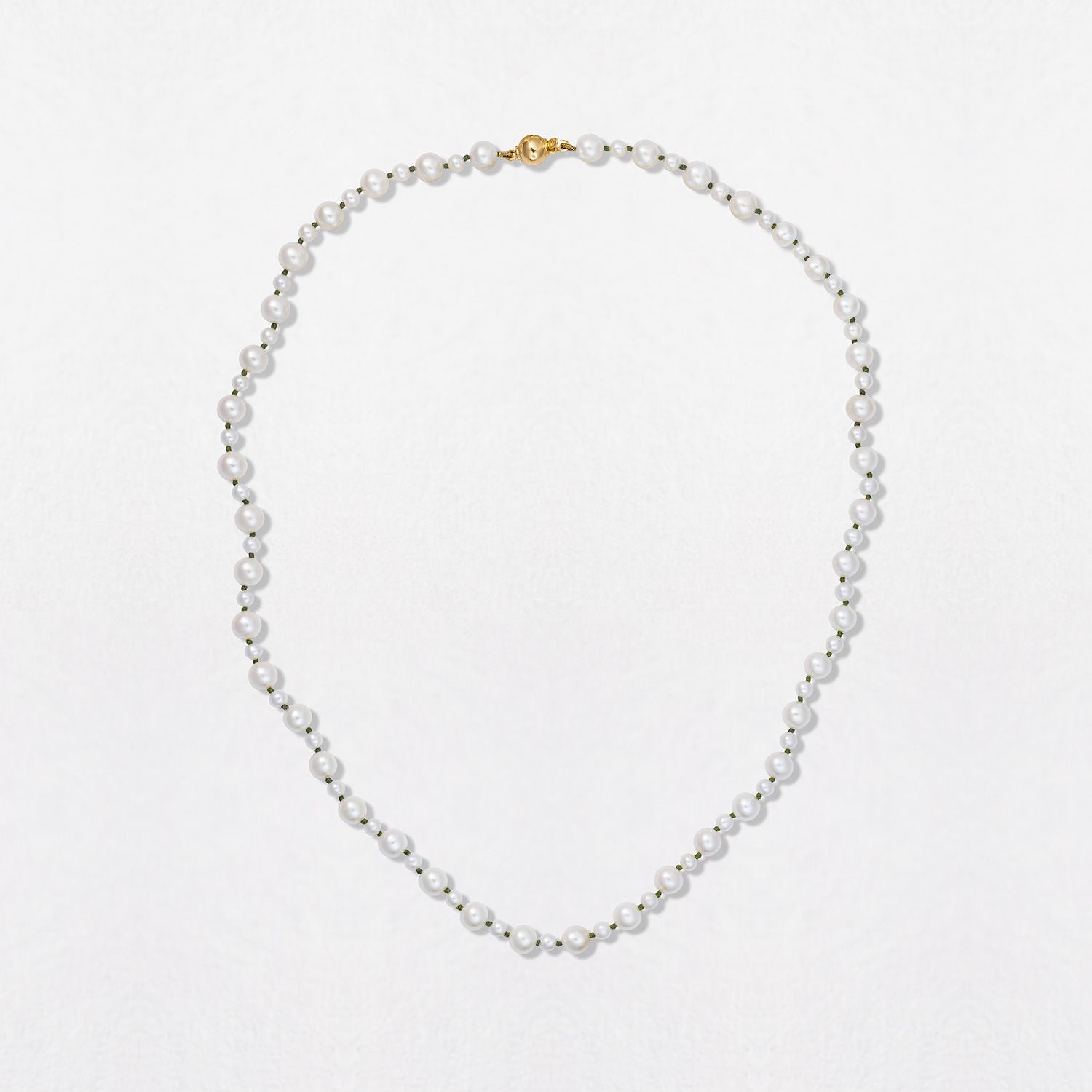 Pebble Pearl 18K Gold Necklace