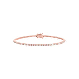 Perfect Serve 18K Rose Gold Tennis Bracelet w. Diamonds