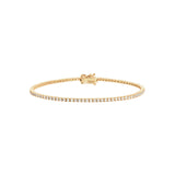 Perfect Serve 18K Gold Tennis Bracelet w. Diamonds