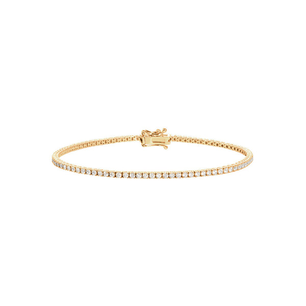 Perfect Serve 18K Gold Tennis Bracelet w. Diamonds