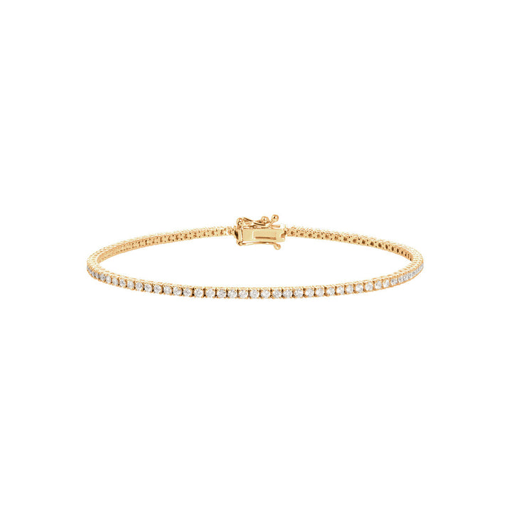 Perfect Serve 18K Gold Tennis Bracelet w. Diamonds