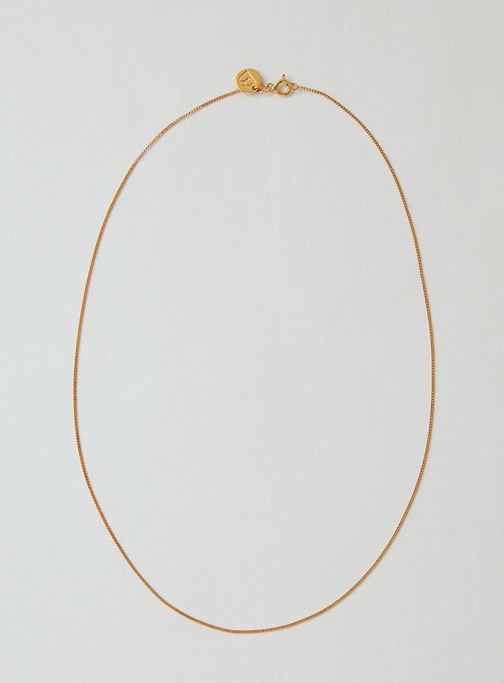 Enkel 14K Forgyldt 45 cm Halskæde