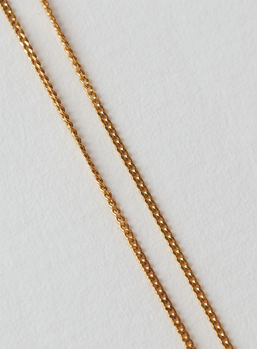 Enkel 14K Forgyldt 50 cm Halskæde