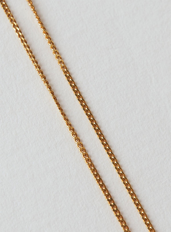 Plain 14K Gold Plated 50 cm Necklace