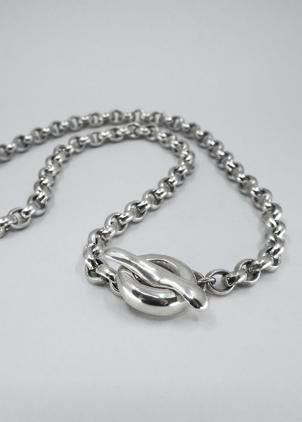 Puka Belcher Silver Necklace