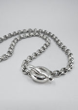 Puka Belcher Halskette aus Silber