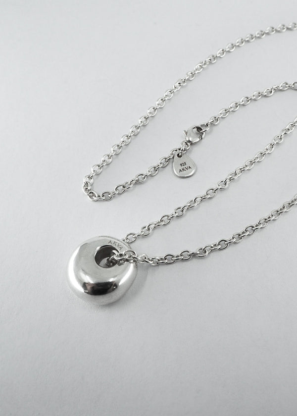 Puka Drop Silver Necklace