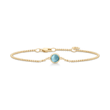 Primini Gold Plated Bracelet w. Ice Blue Crystal