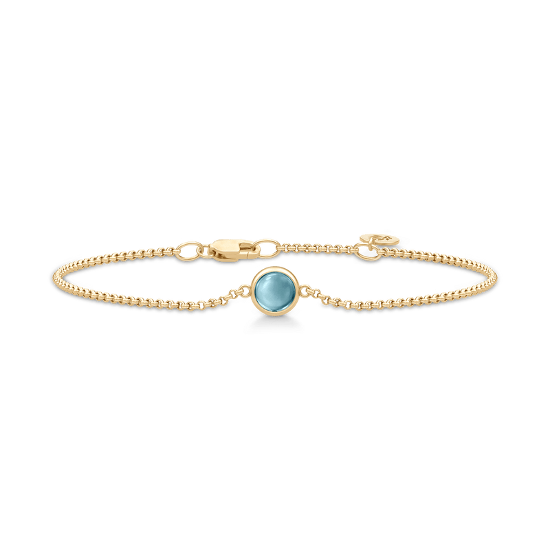 Primini Gold Plated Bracelet w. Ice Blue Crystal