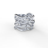 Bare Souls Five Shank 14K Hvidguld Ring m. 0,28 ct Diamanter