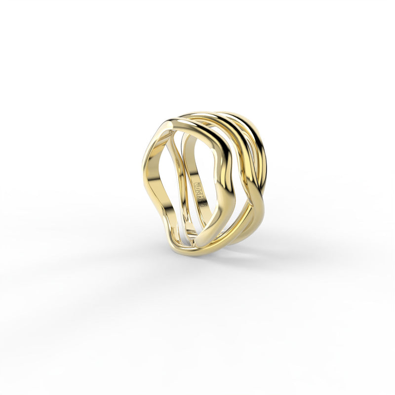 Bare Souls Tre Shank 18K Guld Ring