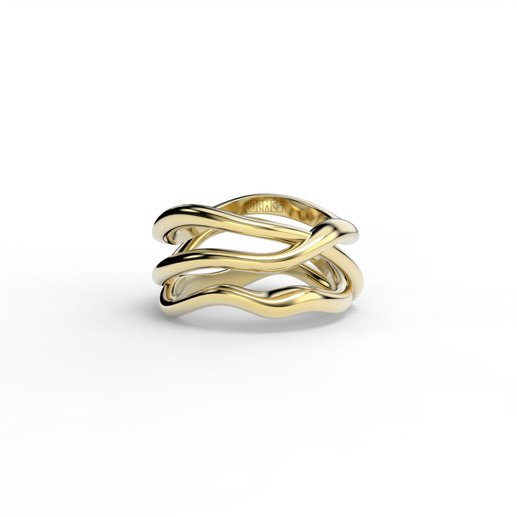 Bare Souls Tre Shank 18K Guld Ring