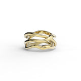 Bare Souls Tre Shank 18K Guld Ring