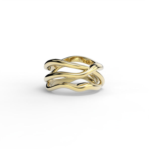Bare Souls Tre Shank 18K Guld Ring