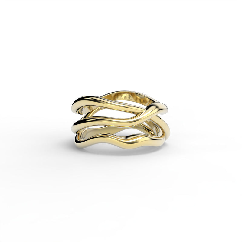 Bare Souls Tre Shank 18K Guld Ring