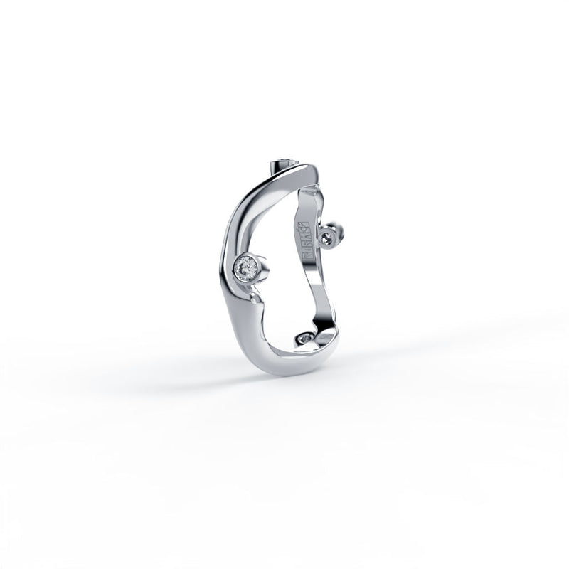 Bare Souls Sole Shank 14K Guld Ring m. 0,16 ct Diamanter