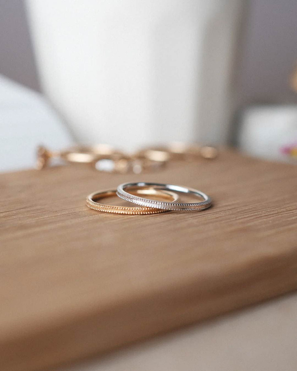 Vintage -Stil 18k Gold, Whitegold oder Rosengold Ring