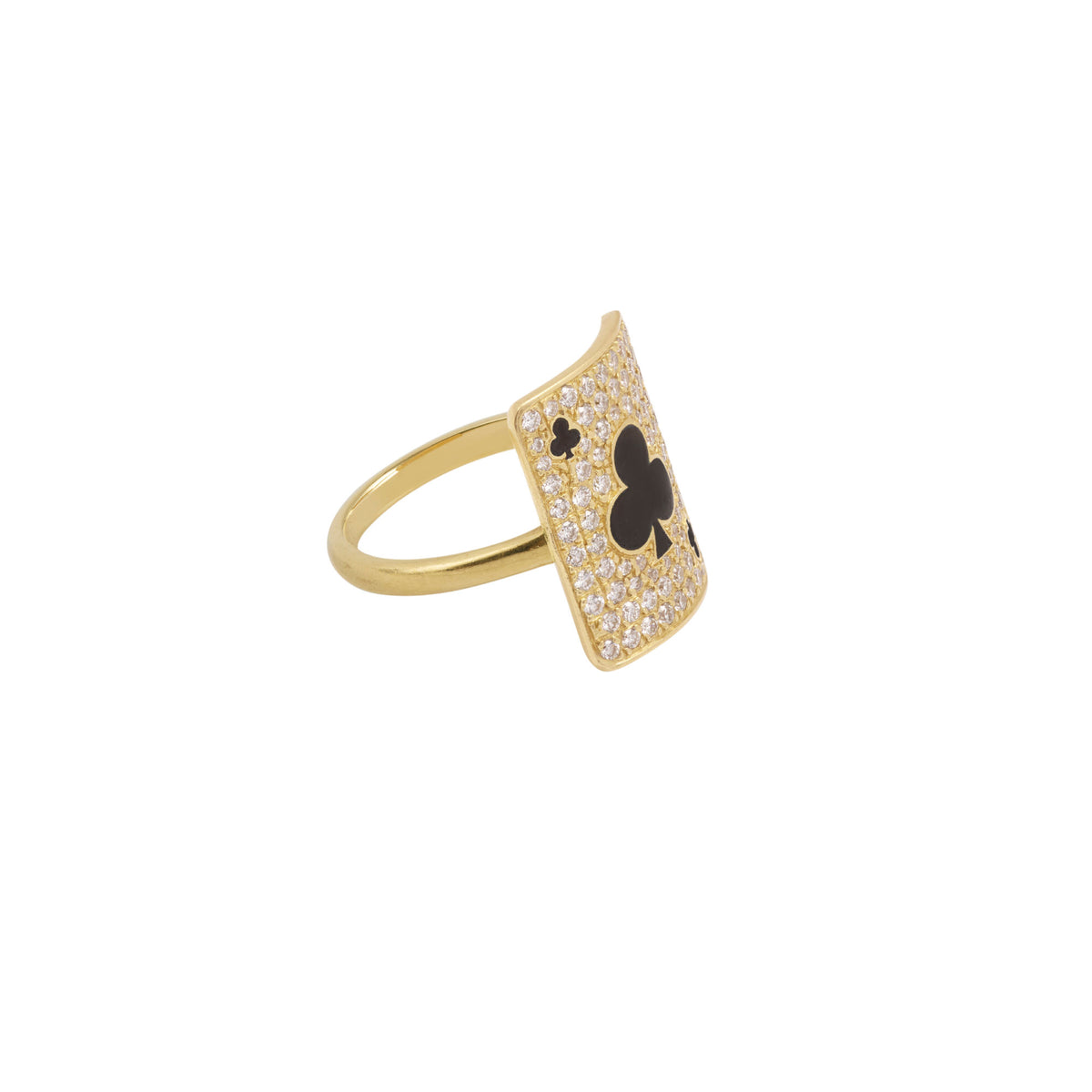 Harmonie Pinkie 18K Gold Ring w. Lab-Grown Diamonds