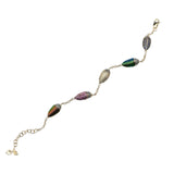 Scarab Multicolor 18K Guld & Sølv Armbånd m. Safir & Tsavorit