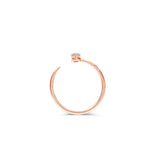 Lady Marquise 14K Gold Ring w. Diamonds