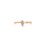 Lady Marquise 14K Gold Ring w. Diamonds